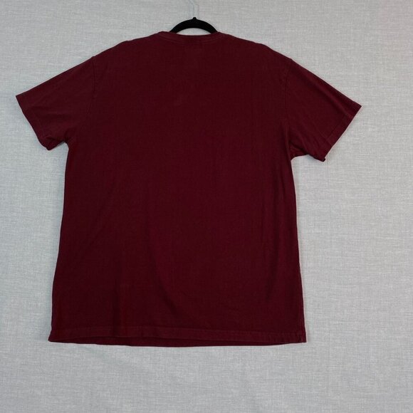 Roots Cotton Tee Brick Red Chest Logo Size Womens XL Short Sleeve T-Shirt - Picture 2 of 6